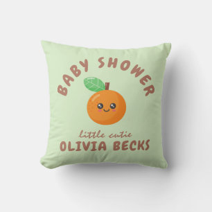 Little Cutie Orange Baby Shower Kudde