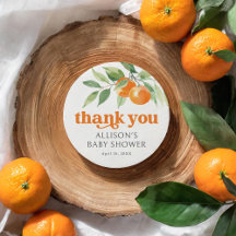 Little Cutie Orange Baby Shower