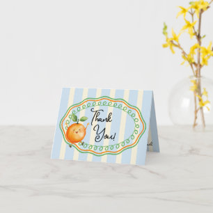 Little Cutie Orange Baby Shower Tack Kort