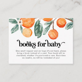 Little Cutie Orange Bokar för Baby Card Tilläggskort