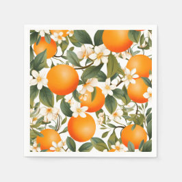 Little Cutie Orange Botanical Citrus Pappersservett
