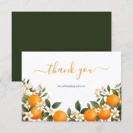 Little Cutie Orange Botanical Citrus Tack Kort