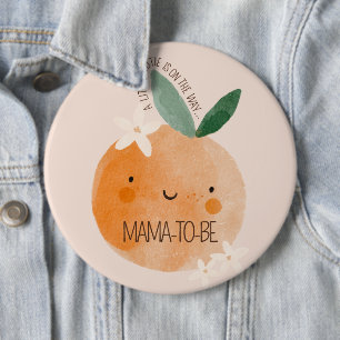 Little Cutie Orange Citrus Botanical Baby Shower Knapp