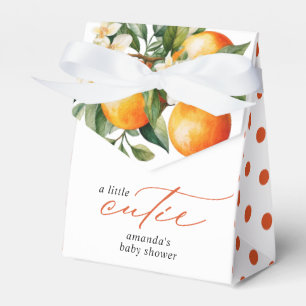 Little Cutie Orange Clementine Baby Shower-favorit Presentaskar