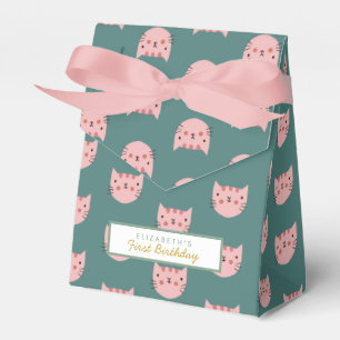 Little Cutie Orange First Birthday Favor Box Presentaskar