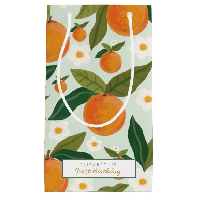 Little Cutie Orange Flowers Birthday (Framsidan)