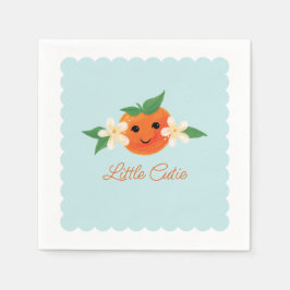 Little Cutie Orange Gender Neutral Pappersservett