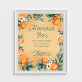 Little Cutie Orange Momosa Pub Poster