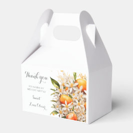 Little cutie Orange Tangerine Baby Shower Citrus Presentaskar