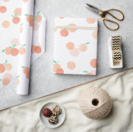 Little Cutie Oranges Wrapping Papper Presentpapper