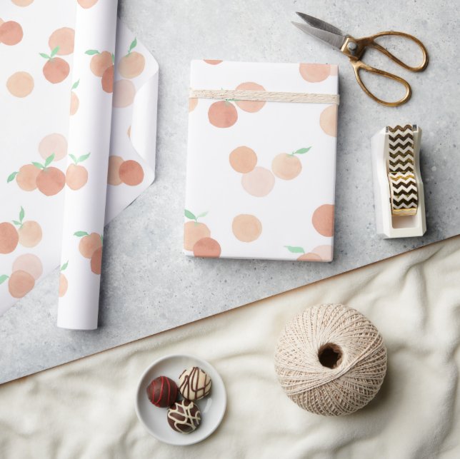 Little Cutie Oranges Wrapping Papper Presentpapper (Hantverk)