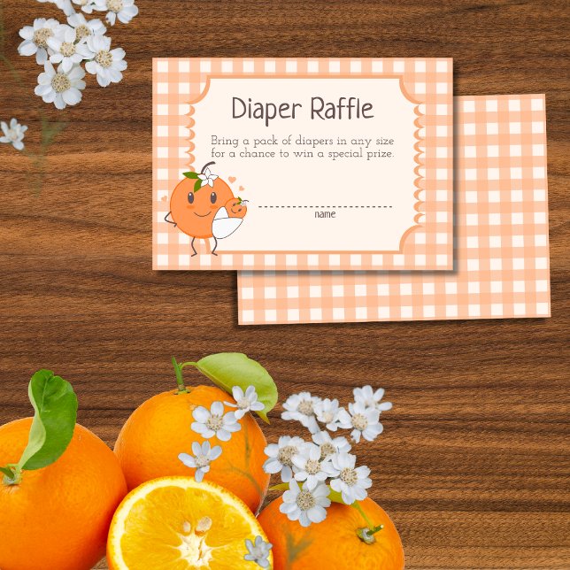 Little Cutie på vägen mot Cute Orange Diaper Raffl Tilläggskort (Skapare uppladdad)