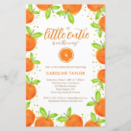 Little Cutie på Way Orange Clementine Baby Shower