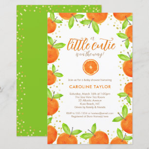 Little Cutie på Way Orange Clementine Baby Shower