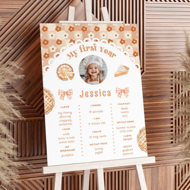 Little Cutie Paj 1:a födelsedag, foto Milestone Poster (Skapare uppladdad)