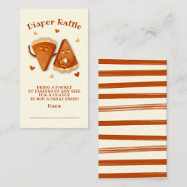 Little Cutie Paj Autumn Diaper Raffle Visitkort