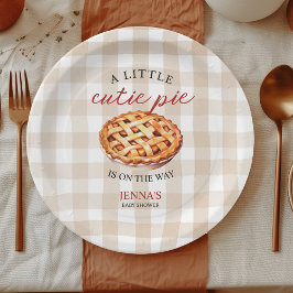 Little Cutie Paj Baby Shower Gingham Fall