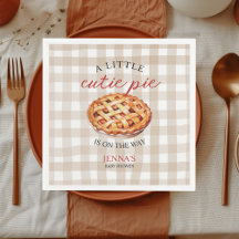 Little Cutie Paj Baby Shower Gingham Fall