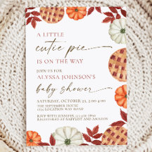 Little Cutie Paj Baby Shower-inbjudan