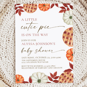 Little Cutie Paj Baby Shower-inbjudan Inbjudningar