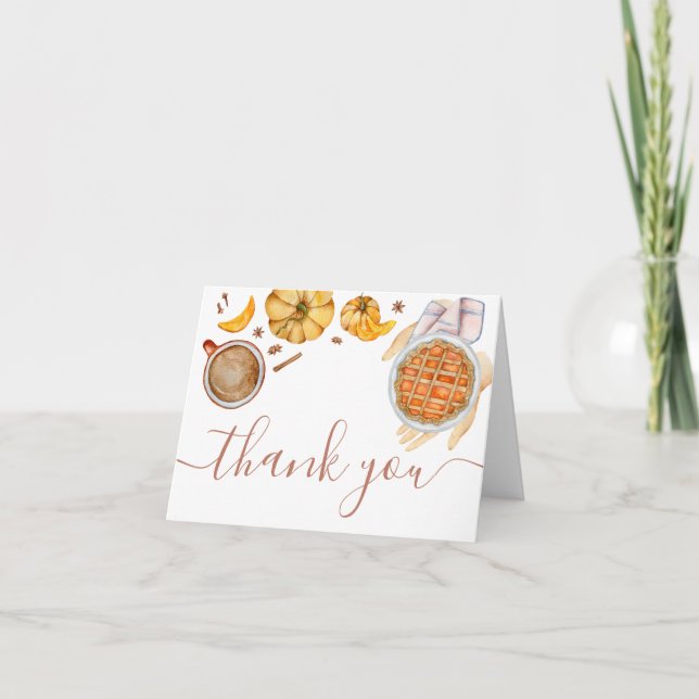 Little Cutie Paj Baby Shower Tack Kort (Framsida)