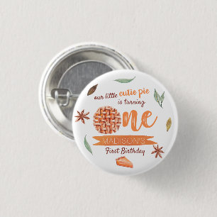 Little Cutie Paj Fall 1st Birthday Party favor Knapp