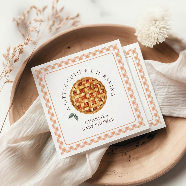 Little Cutie Paj Fall Baby Shower Pappersservett (Skapare uppladdad)