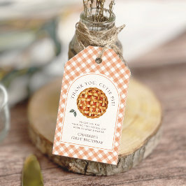 Little Cutie Paj faller första födelsedag Presentetikett