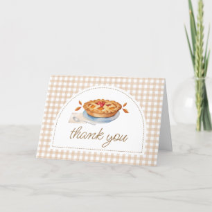 Little Cutie Paj Gingham Baby Shower Tack Kort