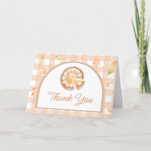 Little Cutie Paj Gingham Baby Shower Tack Kort