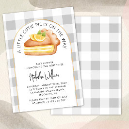 Little Cutie Paj Gingham Play Baby Shower Inbjudningar