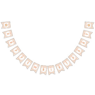 Little cutie Paj grattis på födelsedagen gingham b Vimplar