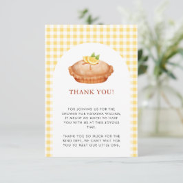 Little Cutie Paj Gult Baby Shower Tack Tilläggskort