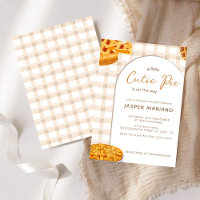 Little Cutie Paj kontrollerade Mönster Baby Shower