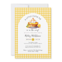 Little Cutie Paj Lemon Citrus Gingham Baby Shower