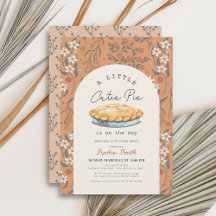 Little Cutie Paj Orange Blommigt Girl Baby Shower