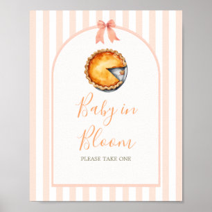 Little Cutie Paj Orange Gingham Baby i Bloom Poster