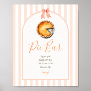 Little Cutie Paj Orange Gingham Paj Pub Sign Poster