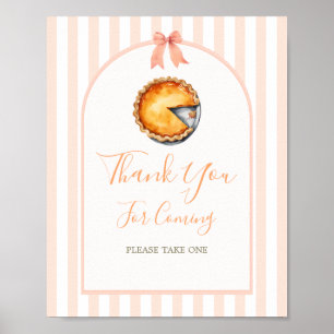Little Cutie Paj Orange Gingham Tack Poster
