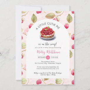 Little Cutie Paj Raspberry Baby Shower Inbjudningar