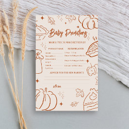 Little Cutie Pie Baby Shower Baby Predictions Game