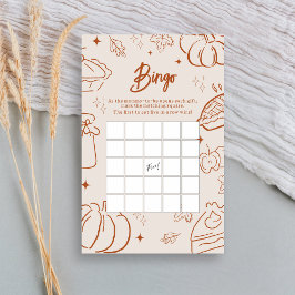 Little Cutie Pie Fall Baby Shower Bingo Game