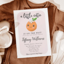 Little Cutie Rosa Baby Shower Orangar