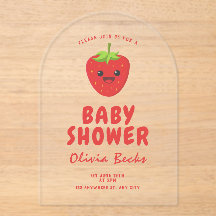 Little Cutie Strawberry Baby Shower