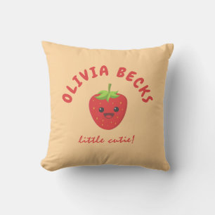 Little Cutie Strawberry Baby Shower Kudde