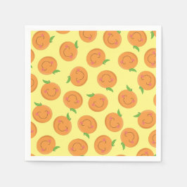 Little Cutie Tangerine Baby Shower Gender Neutral Pappersservett
