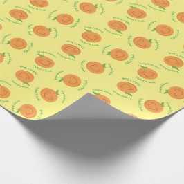 Little Cutie Tangerine Baby Shower Gender Neutral Presentpapper
