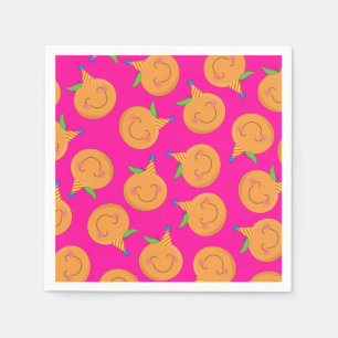 Little Cutie Tangerine Födelsedagsfest Napkins Pappersservett