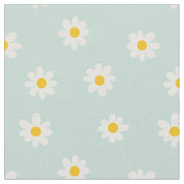 Little Daisies / soft teal  Tyg