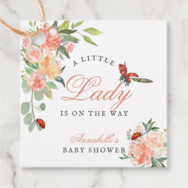 Little Dam Ladybug Ro Girl Baby Shower Gåvor Etiketter